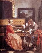 METSU, Gabriel Man and Woman Sitting at the Virginal f oil on canvas